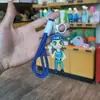 Llavero de Grupo de Chicas Brujas Electroplateado Transfronterizo de Dibujos Animados Colgante Lindo para Bolsa Regalo Periférico Hecho a Mano Máquina Arcade
