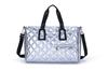 Bolsa de Viagem de Inverno Grande Capacidade Quadrada Prensada a Quente Impermeável para Baixo Bolsa de Ombro Feminina Separação Seca e Úmida Bolsa para Yoga Fitness