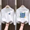 Peluche de Niño Pequeño Cuello Semi Alto Capa Base Otoño Camiseta de Manga Larga para Niños Invierno/Otoño Talla Mediana a Grande Cálido Versátil