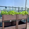 Cajas de Plantación de Plástico para Jardinería en Azoteas Domésticas, Cajas Especializadas para Huertos, Jardines Exteriores, Azoteas, Cajas de Plantación para Interiores y Exteriores