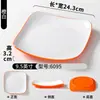 Platos de vajilla de melamina para restaurantes de comida rápida comerciales, platos cuadrados de dos colores, platos de comida rápida de arroz con pata de cerdo, platos de tazón de arroz para restaurantes