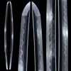 Acero T10 Cubierto de Tierra, Espada Japonesa con Filo Quemado, Hoja de Espada Desnuda, Espada Larga Samurai, Hamon Templado con Arcilla, Sin Filo