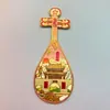 Ímãs de Geladeira 3D Culturais e Criativos de Metal Kaifeng: Monte Wansuishan, Cidade de Kaifeng, Souvenirs Turísticos da Cidade de Baima de Luoyang