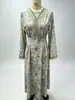 Vestido de Verão Novo Floral Transfronteiriço com Ajuste na Cintura para Mulheres, Estilo Retro Emagrecedor para Férias, Vestido Longo Resistente com Decote V para Fotos de Férias