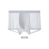 Roupa Íntima Masculina 120S Boxer de Seda Gelada Sem Costura 2024 Novo Verão Fino Respirável Tamanho Grande Boxer para Homem Gordo