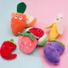 Juguete de peluche con sonido en forma de fruta para perro, para Teddy, Bichón, perros pequeños, Golden Retriever, accesorios para mascotas, juguete resistente a la masticación