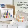 Tallado en papel hecho a mano creativo enviar mensaje de bendición tarjeta Tanabata Festival cumpleaños música pastel estéreo tarjeta de felicitación venta al por mayor regalo