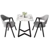 Mesa y sillas de reunión de estilo nórdico, moda italiana, lujo ligero; mesa de recepción y negociación de negocios de alta gama, mesa de ocio para patio