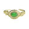 Pulsera de Calcedonia Verde Aiyu Pulsera de Ágata Verde con Patrón de Nube Estilo Étnico Venta al por Mayor de Fábrica Transmisión en Vivo Dropshipping S3110615