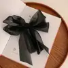 Presilha banana plissada de chifon, presilha vertical, presilha de garra de verão de alta qualidade, presilha para rabo de cavalo na nuca, presilha de cabelo elegante e delicada