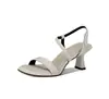 Sandalias Minimalistas de Tacón con Tira Trasera Suela Suave Cómodas Puntera Cuadrada Para Viajar Tacones Altos de Seda con Tira Única Zapatos de Mujer de Verano