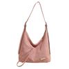 Bolso de mano para mujer, estilo retro, sencillo, ligero, de gran capacidad, estilo europeo y americano, personalizado, combinable, de tela esmerilada para el hombro