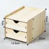 Caja de Almacenamiento para Escritorio de Oficina Gabinete de Almacenamiento de Madera Tipo Cajón Estante de Almacenamiento para Oficina Suministros Archivo Caja Organizadora Varios