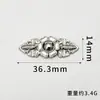 Fivela de Metal Botões Superiores Retrô Estilo Étnico Fecho Decorativo para Roupa Traje Tang Cheongsam Hanfu Botão de Pressão de Liga