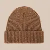Gorro de Tricô Quente para Mulheres com Circunferência Craniana Grande, Versátil para a Primavera, Caimento Solto, Emagrecimento Facial, Proteção Auricular, Chapéu Slouchy Tendência