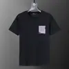 Camiseta de manga curta de alta qualidade, transfronteiriça, corretamente etiquetada, nova, da moda, para o verão, solta, jacquard, comércio exterior europeu e americano