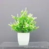 Flores Artificiais de Simulação Decorações Criativas para Mesa de Casa Flores de Plástico Grama Artificial Plantas Verdes Decorações de Interior Mini Decorações Bonsai
