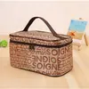Explosões de comércio exterior portátil portátil grande capacidade letras bolsa quadrada bolsa de lavagem bolsa de armazenamento fabricantes de malas Yiwu atacado