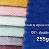 Vendas Diretas da Fábrica Veludo de Algodão Puro Sem Elasticidade Tipo Algodão Pelo Longo 255g Espessura Sensação de Veludo Sarja de Algodão Liso