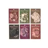 Paquete de Pegatinas Yanji Serie Papelería de Mansión Tema Retro Manual Material para DIY Pegatinas Decorativas 30 Hojas en 6 Estilos
