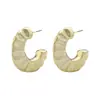 Pendientes de C-shape de Moda con Sentido de Diseño de Nicho para Mujer, Pendientes de Botón Versátiles y Modernos, Pendientes de Botón Geométricos, Joyería de Oreja Exquisita y Elegante para Mujer