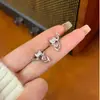 Pendientes de Gato Recogiendo Estrellas Lindos Japoneses y Coreanos, Personalidad Dulce y Fresca, Diseño Dulce, Pendientes de Chica Corazón Rosa, Pendientes para Mujer