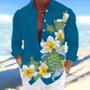 AliExpress Transfronteiriça Onda Retro Estampa 3D Camisa Masculina de Manga Curta Camisa Havaiana Moda Casual Masculina