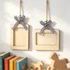 Juguetes educativos de madera para niños, proyectos de manualidades DIY, portafotos colgantes vintage, decoraciones de pared, mini portafotos de Navidad
