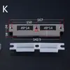 Cerradura de Pestillo Grueso de Acero Inoxidable Hecha a Medida, Accesorios para Cerradura de Puerta, Placa Guía del Cuerpo de la Cerradura, Placa de Pestillo Extendida para Puertas de Madera, Placa Tope