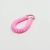 Venda Direta da Fábrica Corda Elástica de Plástico Chaveiro Cor de Doce Corda Anti-Perda Colorida Criativa Pingente de Bolsa Cordão de Mola
