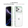 Adecuado para funda de teléfono Apple 18 Pro, diseño bicolor de alta transparencia, funda protectora anticaídas de cobertura total para iPhone 17 Air
