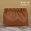 Bolsa de cosméticos portátil, tejida, de gran capacidad, multifunción, de PU, con compartimentos para guardar cosméticos.
