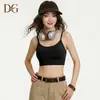 Top de tirantes finos con espalda en Y para yoga para mujer, con alta elasticidad, copas fijas en el pecho y diseñado para Pilates y fitness