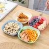 Plato de Frutas Plato para Escupir Huesos Plato de Frutas para el Hogar Plato de Frutas Comercial con Melón y Cacahuetes Bocadillos Plato para Escupir Espinas de Pescado