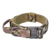 Collar Táctico Transfronterizo para Perros Medianos a Grandes, Collar Metálico Ajustable de 5 Velocidades, Fabricante de Collares para Perros que Muerden##