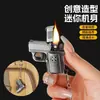 Venta al por mayor para hombres Llavero Encendedor con forma de pistola de queroseno Divertido Novedad Creativo Personalizado Transfronterizo Dropshipping