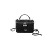 Bolsa Quadrada Acolchoada com Corrente Estilo Tweed para Mulheres 2026 Nova Versátil Mini Bolsa para Batom Bolsa Transversal de Ombro Estilo Primavera
