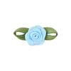 Capullos de Rosa Personalizados de Poliéster con Hojas, Accesorios para el Cabello Hechos a Mano para DIY, Flores Pequeñas Decorativas, Accesorios para Ropa de Niños