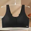 Nuevo sujetador sin costuras para mujer, soporte para el pecho, anti-caída, inalámbrico, push-up, transpirable, cierre delantero, talla grande