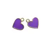 Accesorios de Joyería de Aleación con Forma de Corazón Colgante Oblicuo Geométrico Multicolor Transfronterizo Accesorios para Llavero Pulsera Collar Corazón de Durazno DIY