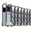 Fábrica de porta retrátil elétrica de aço inoxidável villa porta de correr dobrável porta retrátil elétrica de controle remoto inteligente