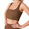 Camiseta Deportiva sin Mangas de Espalda en I con Copas Fijas para Mujer con Almohadillas en el Pecho, Ropa de Yoga, Ropa Interior, Top de Fitness para Pilates Yoga