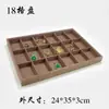 Tela de Cáñamo Joyería Cuentas Budistas Caja de Almacenamiento con Bandeja de 12 Compartimentos Joyería Collar Anillo Wenwan Accesorios Soporte de Exhibición Bandeja de Jade