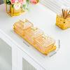 Prato de Frutas Transfronteiriço, Mesa de Centro da Sala de Estar Doméstica, Prato para Exposição de Lanches, Lanche de Luxo Leve e Sofisticado, Sementes de Melão, Nozes e Caixa Compartimentada para Secos
