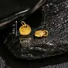 Acessórios Pequenos Finamente Trabalhados em Prata Esterlina S925 Banhada a Ouro em Estilo Antigo para Joias Artesanais DIY, Novos Pingentes e Acessórios em Estilo Chinês