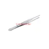 Pinzas de Acero Inoxidable Engrosadas Endurecidas Cabeza Redonda Dentada Herramienta Pinzas Hemostáticas de Vestir Consumibles de Laboratorio