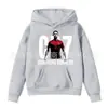 Sudadera con capucha para niños de Amazon transfronteriza, primavera y otoño, color liso para niños, sudadera con estampado de letras, se puede imprimir logo