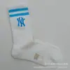 Nuevos Calcetines Bordados con Letra Ny de Estilo Coreano para Hombres y Mujeres, de Caña Alta, Calcetines Modernos para Todas las Estaciones, Calcetines Deportivos Versátiles para Parejas