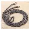 Accesorios Metálicos de Cadena Fina para Bolsas del Fabricante de Guangzhou, Cadena de Hierro de 40/60/120 cm con Cierre de Perla
