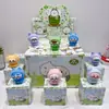 Novos Adornos de Boneca de Caixa Surpresa Desenho Animado Wenchuang Urso Manteiga Caixa de Adivinhação Surpresa Adornos de Presente Feitos à Mão Coleção